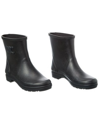 Celine Mid Rubber Rain Boot (Authentic Pre-Loved) Women's  36