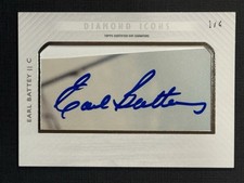 2017 Topps Diamond Icons Earl Battey CS-EBA Auto 1/4 Twins