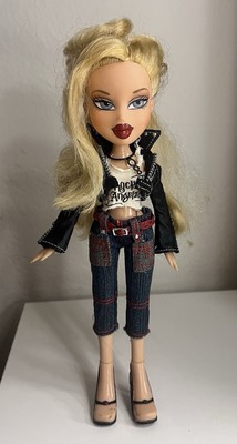 Rare Bratz Girlz Cloe Doll MGA 10'' 2001 Rock Angelz W Heels Clothes Blonde Blue