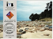 Lettland 1996 Postal Stationery Postcard used Ganzsache Bildpostkarte München