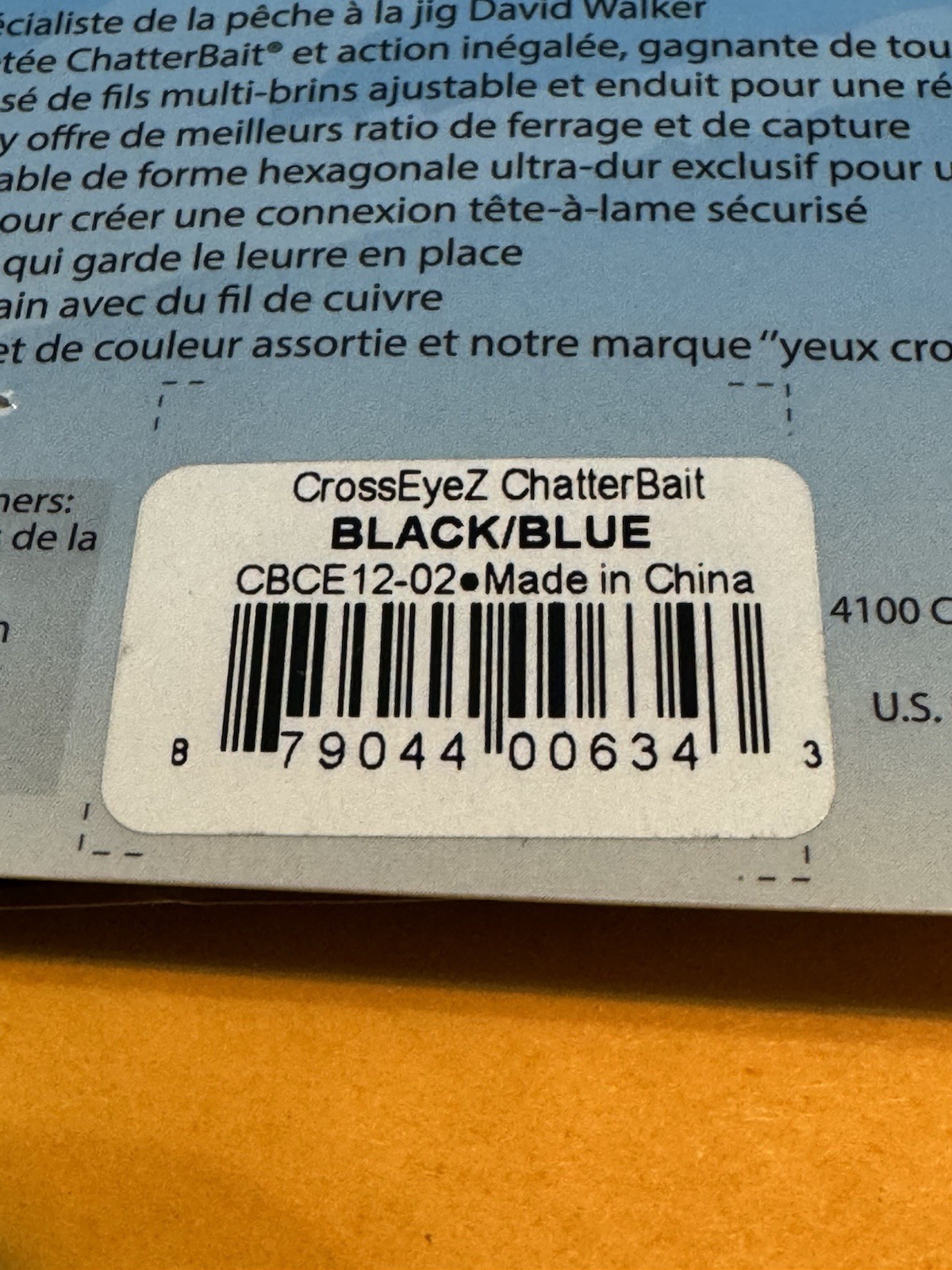 Lot of 2 Z-man Cross Eyez Chatterbait 1/2 oz  Black n Blue - Image 3