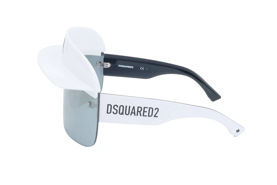 Occhiali da Sole Dsquared2 ICON 0001/S VK6 WHITE 99/1/130 Uomo - Immagine 3 di 4
