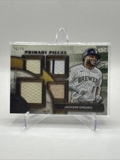 2025 Topps Museum - Primary Pieces Quad Relics Jackson Chourio  /75 Brewers