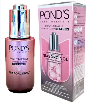 POND'S Bright Miracle Night Serum Ultimate Clarity 30g Niasorcinol Dark Spots