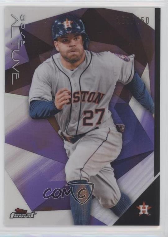 2015 Topps Finest Purple Refractor /250 Jose Altuve #27 2l8