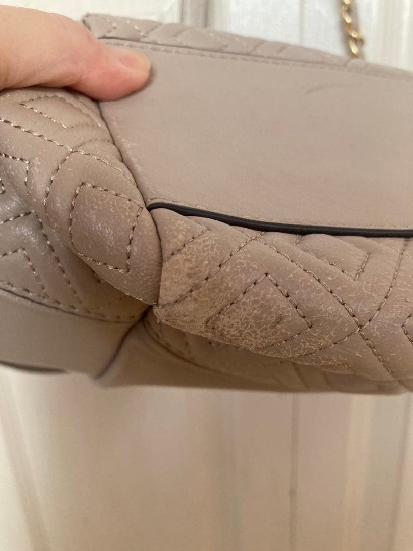 Tory Burch Chain Tote Bag Shoulder Bag Leather Beige Women's From Japan thumbnail 24