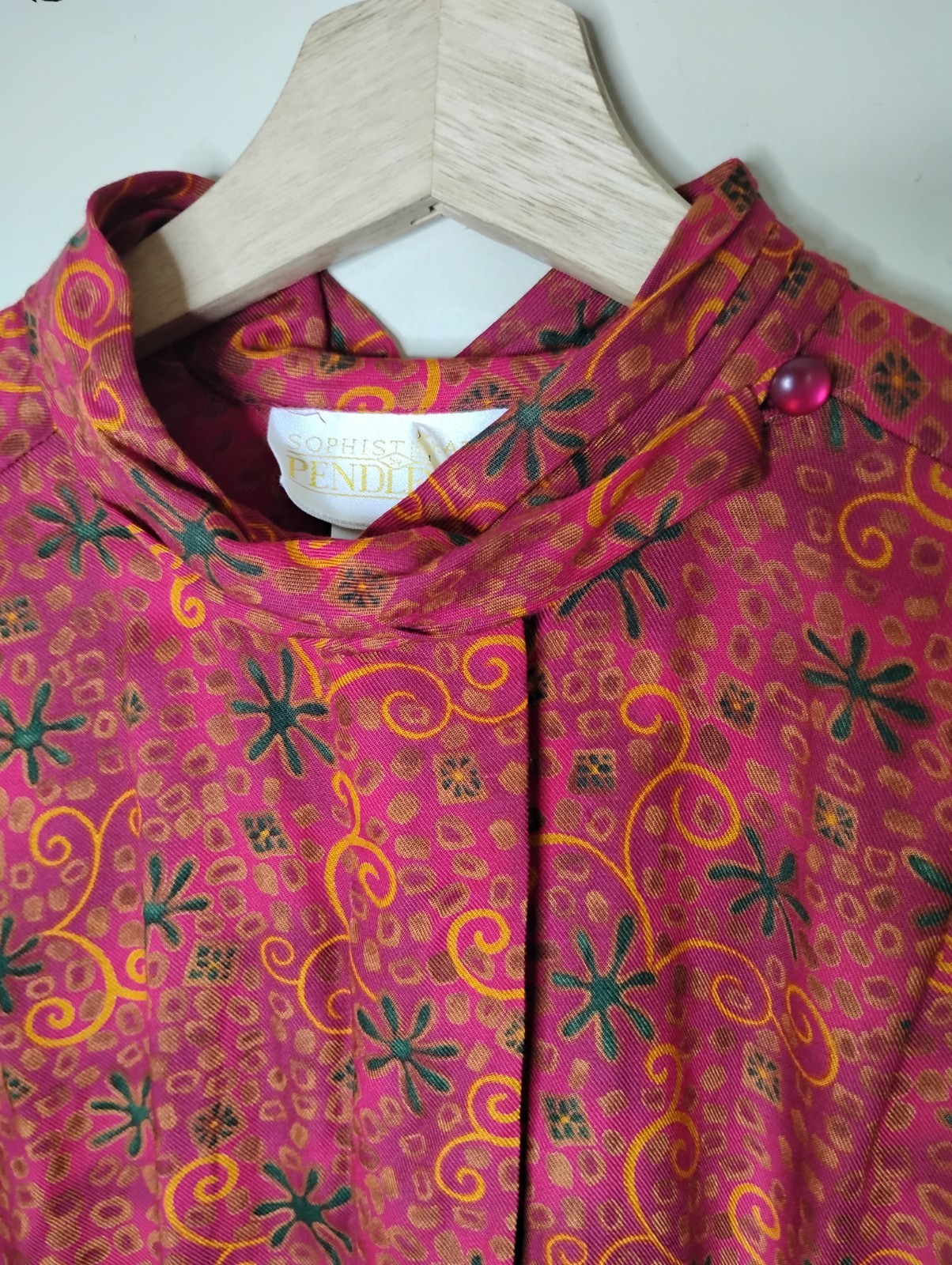 Vintage Pendleton Button Front Blouse Long Sleeve… - image 2