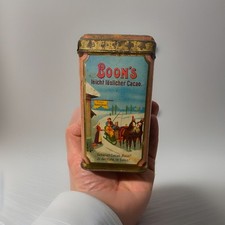 Antik Blechdose Alt 1900 Boon&lsquo;s  cacao Jugendstil Verkaufsdose Kakao