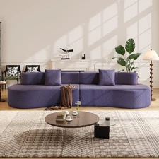 Sofa Bed Tatami Cashew-shaped Sofa Curved Couch Chesterfield Sofa Sectional Sofa