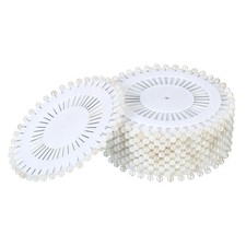 Couture Droit Broche Rond Perle Tête, 520 Paquet pour Bricolage Main Blanc