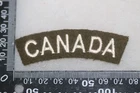 CANADA CANADIAN ARMY WW2 CURVED PATTERN CLOTH SHOULDER TITLE COPY