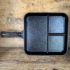 Wagner Ware - O - Sidney 1101g Bacon And Egg Breakfast Skillet Vintage Cast Iron