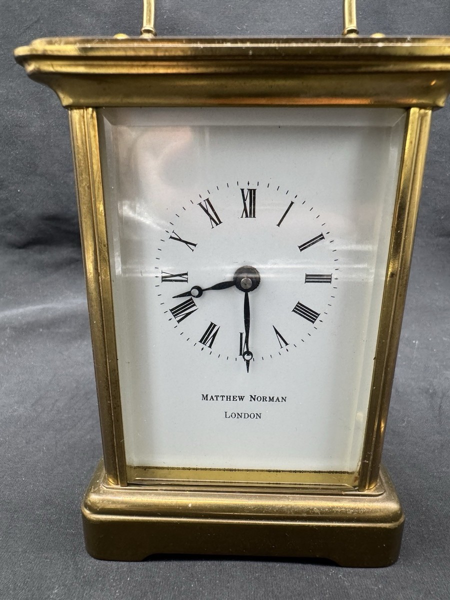 Vintage MATTHEW NORMAN LONDON Carriage Clock, Swiss, Working | eBay
