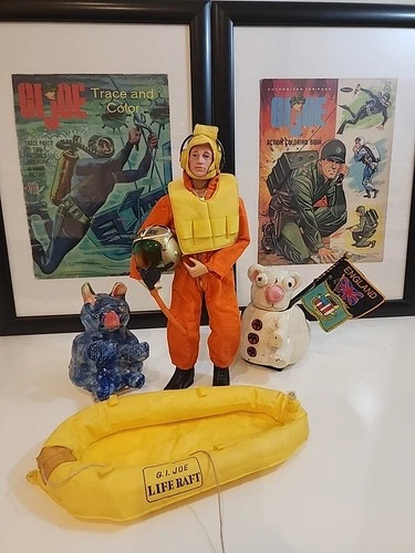 Vintage Gijoe Action Pilot Painted Head Blonde 1960s Hasbro Original