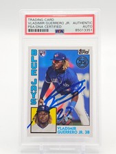 VLADIMIR GUERRERO JR. 2019 TOPPS 1984 ROOKIE RC AUTO #84-10 BLUE JAYS Q4256