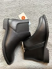 Cat Jack Shoes Girls Size 3 Chelsea Boots Zip Ankle Slip Resistant Casual