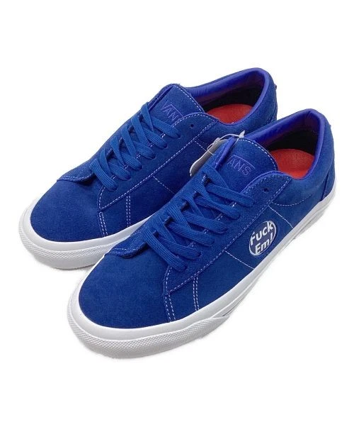 Baskets basses homme VANS x Supreme Skate Sid S daim bleu occasion