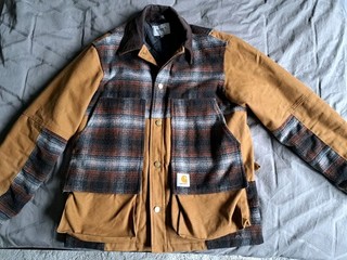 CARHARTT Arbeitsjacke WIP Highland in Hamilton Brown Tartan Gr.M/L