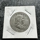 1951-S BEN FRANKLIN HALF-DOLLAR 90% SILVER SAN FRANCISCO .50¢ UNITED STATES