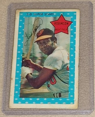 Very Rare Card - 1970 Kellogg's 3-D Super Stars - Frank Robinson #15 #009