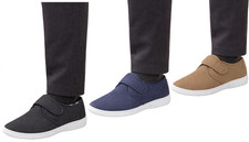 Men's Charles Southwell Canvas Shoe Size 7-12 Comfort Wide Fit Adjustable Strap