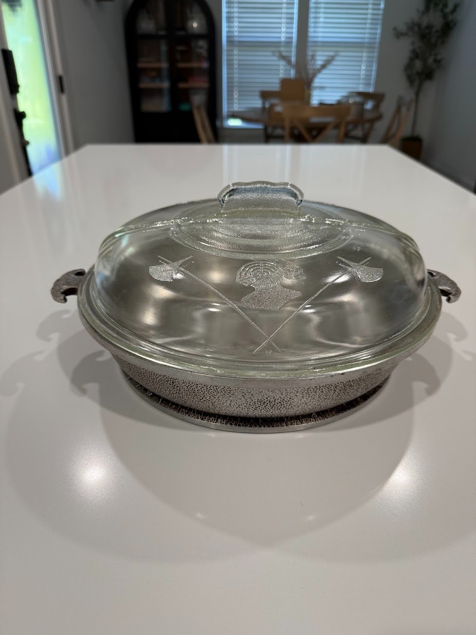 Guardian Service Cookware Vintage Roaster Fryer w/ Original Glass Lid