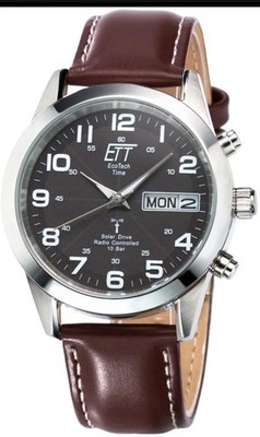 ETT EGS-11251-22 L Herrenarmbanduhr 40 cm Lederarmband Solarantrieb Nr 53