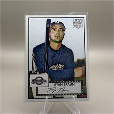 Topps 2007 '52 Ryan Braun Rookie #20 Milwaukee Brewers Baseball MLB