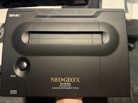 SNK NEO GEO X GOLD System CIB With Mega Pack CIB And Rose Colored Stand