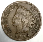 1905 Indian Head Cent Penny VF Very Fine Condition 1c One Cent US Coin- 3770