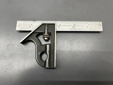 L.S. STARRETT 6" COMBINATION SQUARE HARDENED - READ DESC - USA