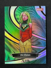 Viv Vision 2025 Kakawow Aura Marvel Green Refractor /25 #AM-IGR-73
