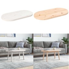 Tischplatte Oval Schreibtischplatte Holzplatte Esstisch Massivholz Kiefer GU