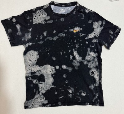 NIKE Keep It Clean Mens L Short Sleeve T-Shirt Soap Suds Black Puff Swoosh 3D