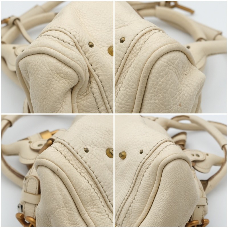 Authentic Chloe Paddington Ivory Beige Off-White Y2K Handbag w