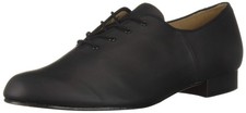 Bloch Dance Men's Jazz Oxford Leather Sole Dance Shoe Black 10.5