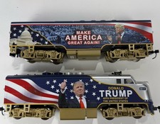Bradford Exchange Hawthorne Village 45th President Trump Locomotive Train