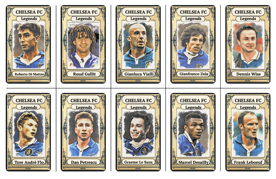 CHELSEA FC : THE LEGENDS SERIES - SET 2 | eBay UK