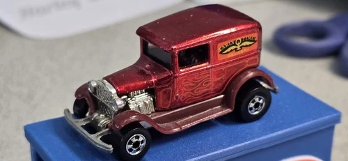 Vintage 1977 Hot Wheels Early Times Ford Red Delivery Truck LOOSE