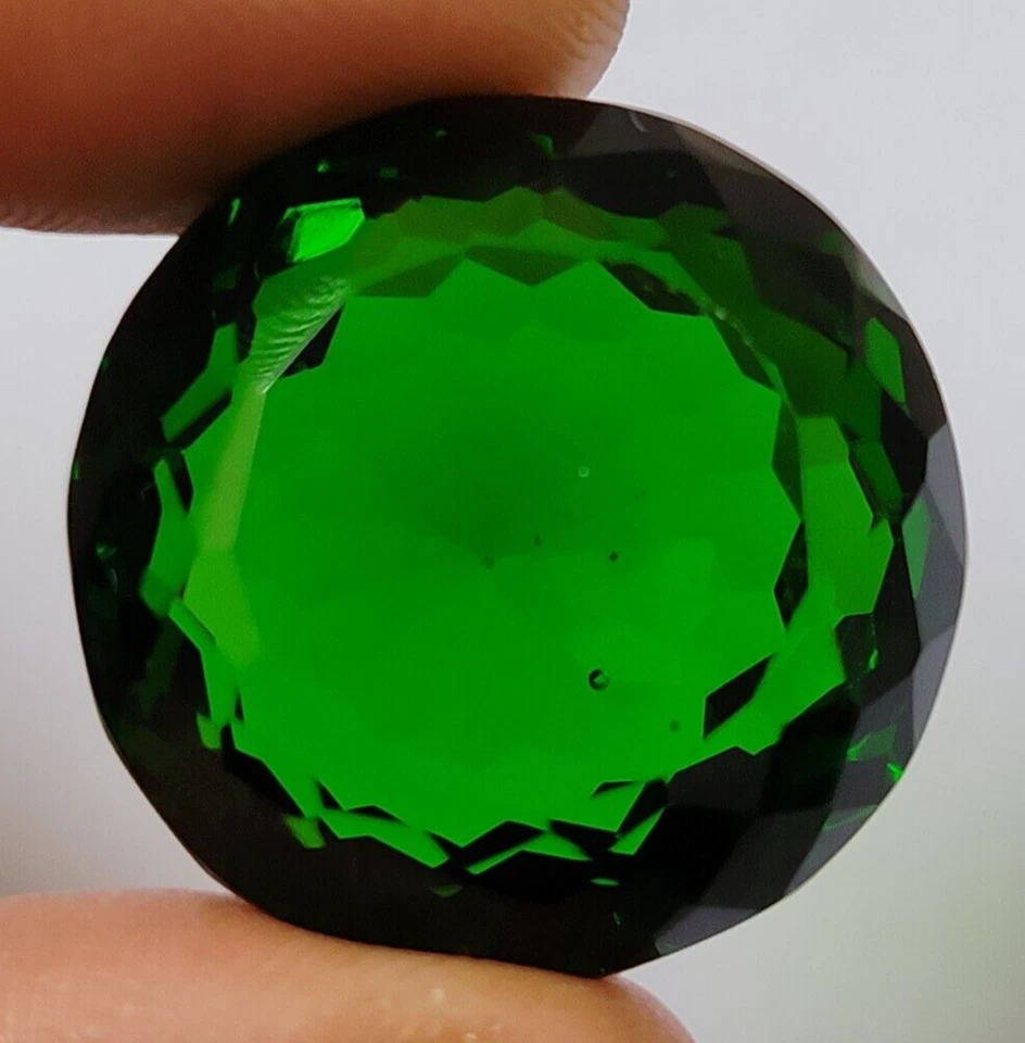 AAA+ Large Green Moldavite 68.60 Ct. Round Cut Loose Gemstone Gift for Women/Her - Image 3 of 4