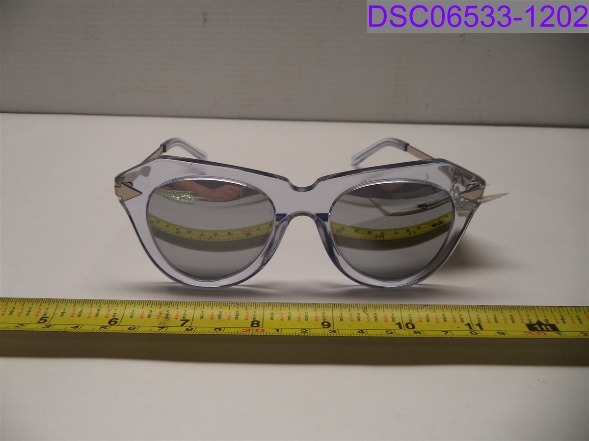 Karen Walker One Star Clear Silver Sunglasses P/N KAS1601504