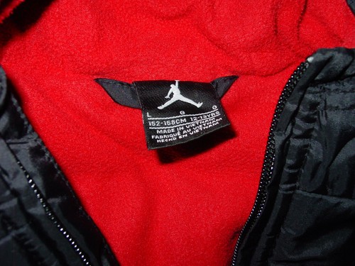 Boys Nike Air Jordan Black/Red Youth Full Zip Jacket! Size L (12-13 Years Old) - Picture 5 of 12