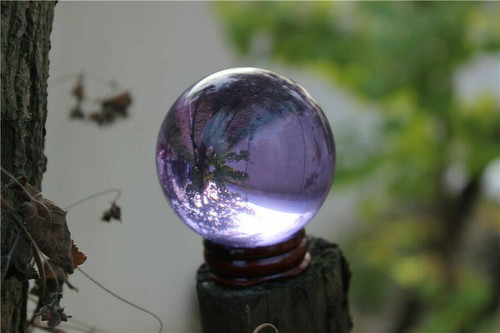 40-120 mm sfera di ossidiana viola naturale pietra curativa grande sfera di cristallo - Foto 8 di 26