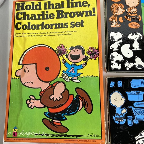 Vintage Colorforms 1966 Hold That Line Charlie Brown and Whats On Sale Snoopy - Picture 2 of 14