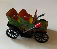 Vintage Lever Action Mechanical Tin Litho Toy Car Shackman NY TPS Japan Works