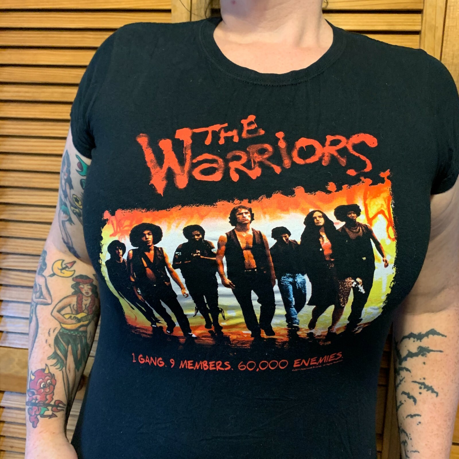 2011 THE WARRIORS Officially Licensed Movie Shirt Lad… Gem