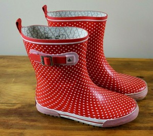 chooka polka dot rain boots