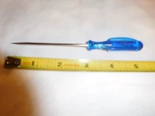 Vintage Made in West Germany Translucent Blue Plastic Standard Screwdriver