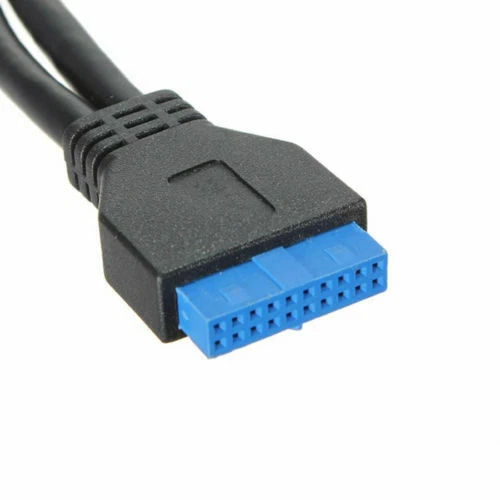 Dual USB 3.0 Female Ports to Motherboard 20pin Header Cable Splitter Front Panel - Image 4 of 4