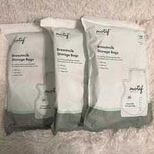 Motif Breast Milk Storage Bags 8oz Single Use Bags 3 Packs Of 100 300 Total 